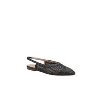 Hush Puppies Dalia Woven Slingback Ballerinas In Black Black