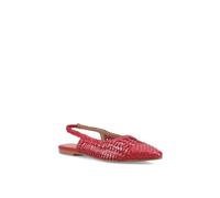 Hush Puppies Dalia Woven Slingback Ballerinas In Red Red