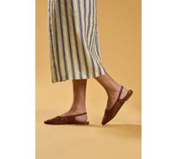 Hush Puppies Dalia Woven Leather Women's Tan Flats UK 3