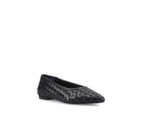 Hush Puppies Darla Woven Ballerina In Black Black 3