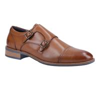 Hush Puppies David Leather Men's Tan Double Monk Shoes - UK 12 / EU 46 / US 13