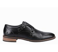Hush Puppies David Memory Foam Mens Shoes - Black Leather - Size UK 7