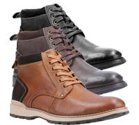 Hush Puppies Dean Mens Leather Smart Casual Chukka Ankle Boots - Tan - UK 7 / EU 41