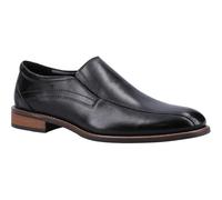 Hush Puppies Donovan Leather Men's Black Slip-On Shoes - UK 8