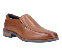 Hush Puppies Donovan Leather Mens Tan Slip-On Shoes - Size UK 10