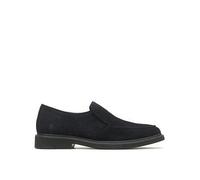 (Black, 11 (Adults')) Hush Puppies Earl Slip On Suede Men's Black Loafers