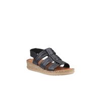 Hush Puppies Womens Sandals Black Adults Ladies Gladiator Strappy Eden SIZE