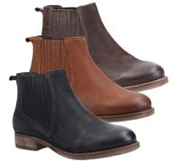 Hush Puppies Women's Edith Ankle Boot, Tan, 5 UK