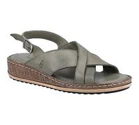 Hush Puppies Elena Womens Leather Wedge Sandal