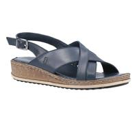 Women's Hush Puppies Elena Crossover Wedge Buckle Leather Sandals Ladies UK 3-8