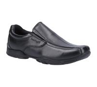 Hush Puppies Elijah Senior Leather Boys's Black Loafers UK 4