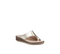 Hush Puppies Women's Elissa Toepost Sandal in Gold | Size: 4 Hush Puppies Gold 4