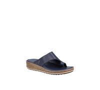 Hush Puppies Women's Sandal Elissa Toepost Suede Navy Size 7