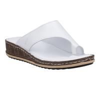 Hush Puppies Elissa Toepost Suede Women's White Sandals UK 5