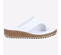 Hush Puppies Women's Elissa Toepost Sandal, White, 3 UK