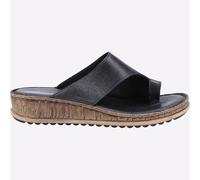 Hush Puppies Elissa Leather Sandals Womens - Black - Size UK 3