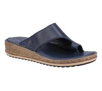 Hush Puppies Elissa Leather Womens | Slip On Shoes | Navy | UK Size 6
