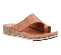 Hush Puppies Elissa Toepost Sandal Womens - Tan Leather - Size UK 4