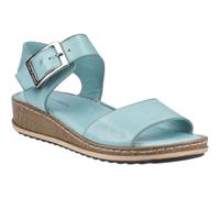 Hush Puppies Ellie Leather WoMens Aqua Sandals - Light Blue - Size UK 7