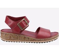 Hush Puppies Ellie LEATHER Womens - Burgundy - Size UK 8