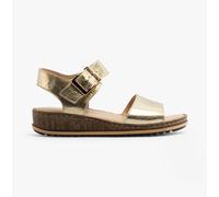 Hush Puppies ELLIE Unisex Adults Lightweight Buckle Sandals -Gold