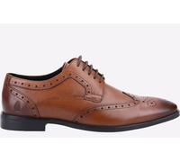 (Brown, 9 (Adults')) Hush Puppies Elliot Leather Men's Tan Brogues Shoes