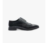 Hush Puppies Men's Elliot Brogue School Uniform Shoe, Black, 11 UK