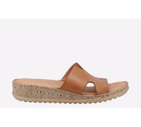 Women's Hush Puppies Eloise Leather Mule Wedge Slip On Sandals Ladies UK 3-8