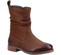 Hush Puppies Emilia Leather Womens Tan Boots - Size UK 8