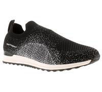 Hush Puppies Ennis MEMORY FOAM Trainer Womens - Black Textile - Size UK 8