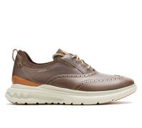 (Brown, 12 (Adults')) Hush Puppies Excel Leather Men's Fossil Lace-Up Shoes