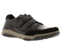 Hush Puppies Men's Fabian Double Strap Shoes, Black, 12