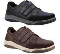 Hush Puppies Men's Fabian Double Strap Shoes, Black, 9