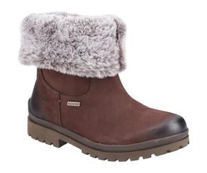 Hush Puppies Female Alice Mid Boot, Brown, 4