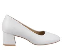 Hush Puppies Female Alicia Court Shoe, Ivory, 5