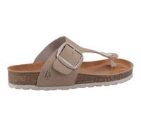 Hush Puppies Female Billie Toepost Sandal, Taupe, 4