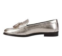 (Gold, 6 (Adults')) Hush Puppies Connie Leather Women's Gold Loafers