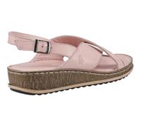 Hush Puppies Female Elena Cross Over Wedge Sandal, Blush, 6