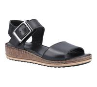 Hush Puppies Female Ellie Wide Sandal, Black, 6