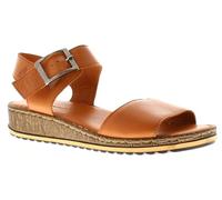 Hush Puppies Female Ellie Wide Sandal, Tan, 4