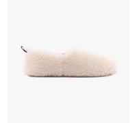 Hush Puppies Women's Emily Slippers – Faux Fur Memory Foam – Cream UK 5