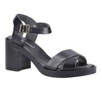 Hush Puppies Women's Heeled Sandals Georgia Leather Black UK 6