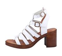 Hush Puppies Female Gloria Gladiator Sandal, White, 8