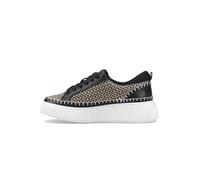 Hush Puppies Female Haisley Woven Trainer, Black, 4