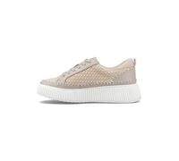 Hush Puppies Female Haisley Woven Trainer, Taupe, 7