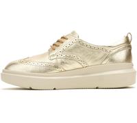 Hush Puppies Joy Leather Women's Champagne Brogues Shoes UK 4