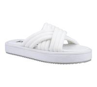 Hush Puppies Women's Sienna Slide, White, 4 UK