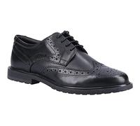 Hush Puppies Female Verity Brogue | Real leather Oxford with flexible TPR treaded sole, 20mm flat heel, lace-up design and classic brogue style