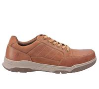 Hush Puppies Finley Leather Memory Foam Shoes Men's Trainers, Size 10 In Tan