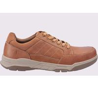 Hush Puppies Finley Leather Memory Foam Shoes Men's Trainers, Size 12 In Tan